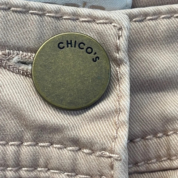 Chico's Womens Size O Small/4  Soft Pink Skinny Pants TINY FLAW - Picture 10 of 11